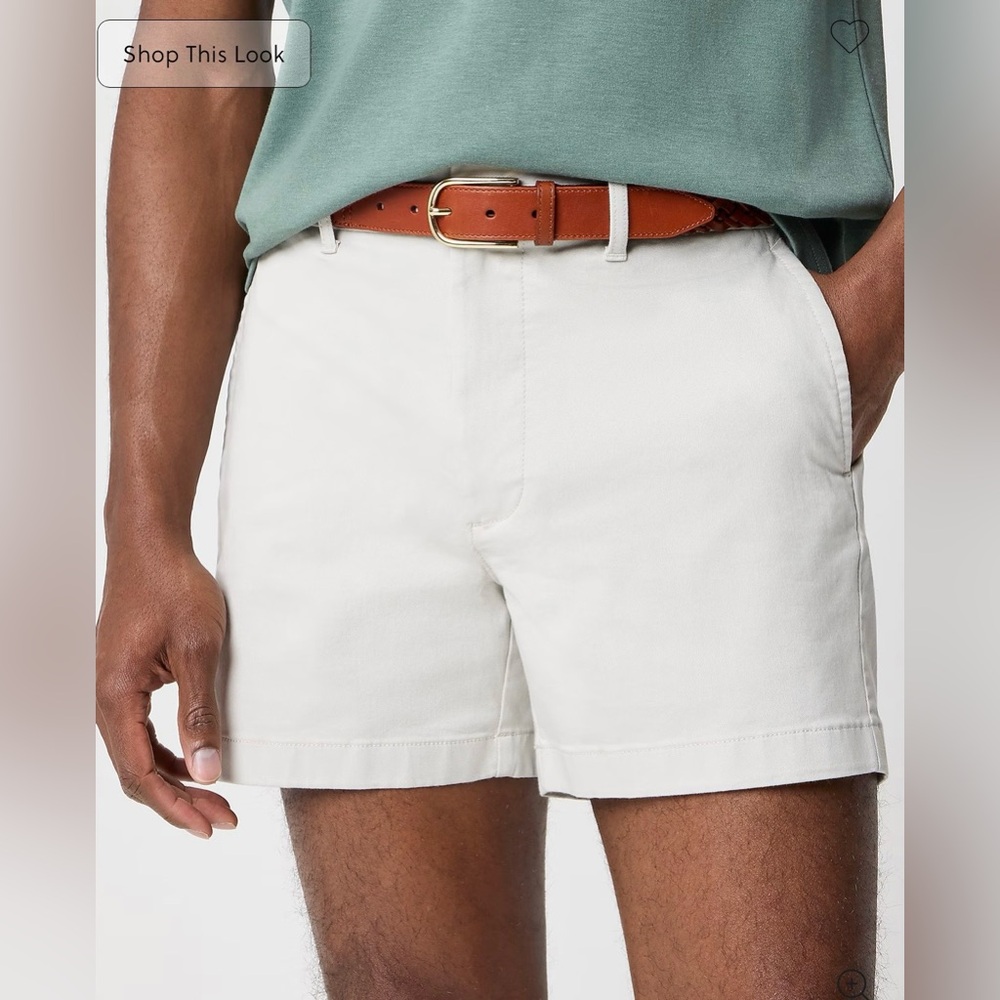 J. Crew Factory Stone Flat-Front Men's Original Chino Shorts